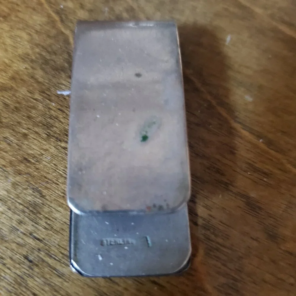 Vintage Sterling Silver Native American Money Clip